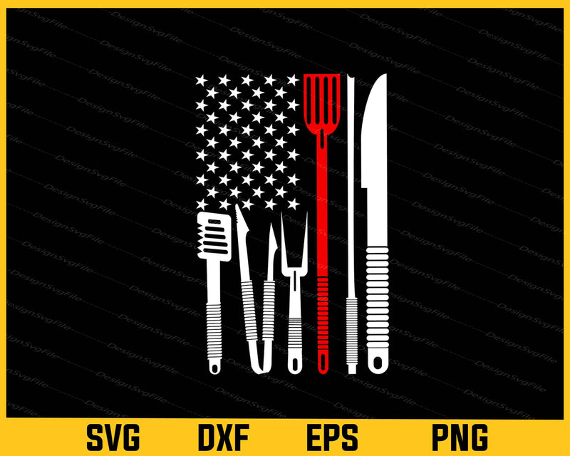 Chef Independence Day American Flag Svg Cutting Printable File