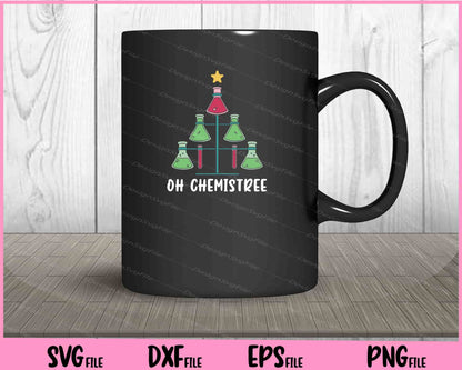 Chemistry Christmas Tree Svg Cutting Printable Files  - Premium Cutting Files in SVG, PNG & EPS Formats - Premium SVG Cutting Files for Crafts