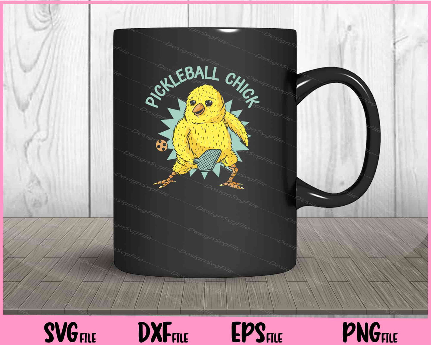 Chick Playing Pickleball Sport Svg Cutting Printable Files  - Premium Cutting Files in SVG, PNG & EPS Formats - Premium SVG Cutting Files for Crafts