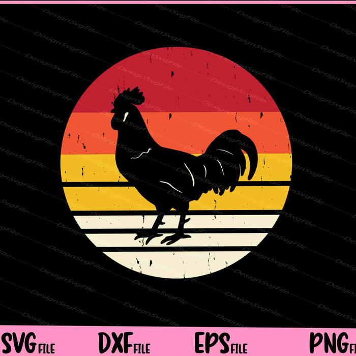 Chicken vintage Svg Cutting Printable Files  - Premium Cutting Files in SVG, PNG & EPS Formats - Premium SVG Cutting Files for Crafts