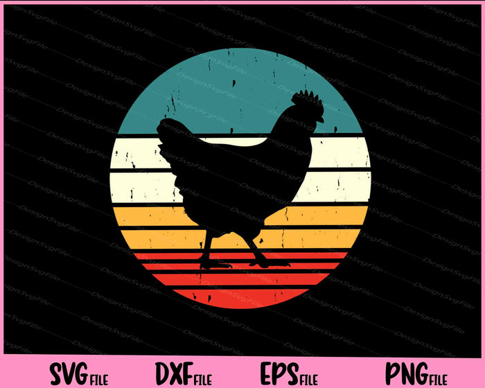 Chicken vintage funny Svg Cutting Printable Files  - Premium Cutting Files in SVG, PNG & EPS Formats - Premium SVG Cutting Files for Crafts