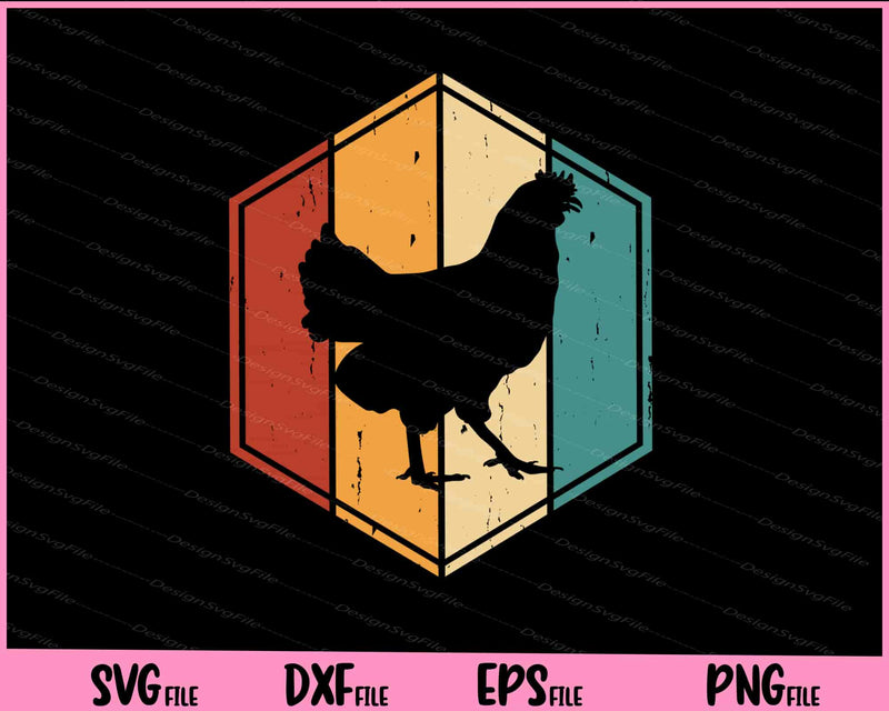 Chicken vintage Svg Cutting Printable Files  - Premium Cutting Files in SVG, PNG & EPS Formats - Premium SVG Cutting Files for Crafts