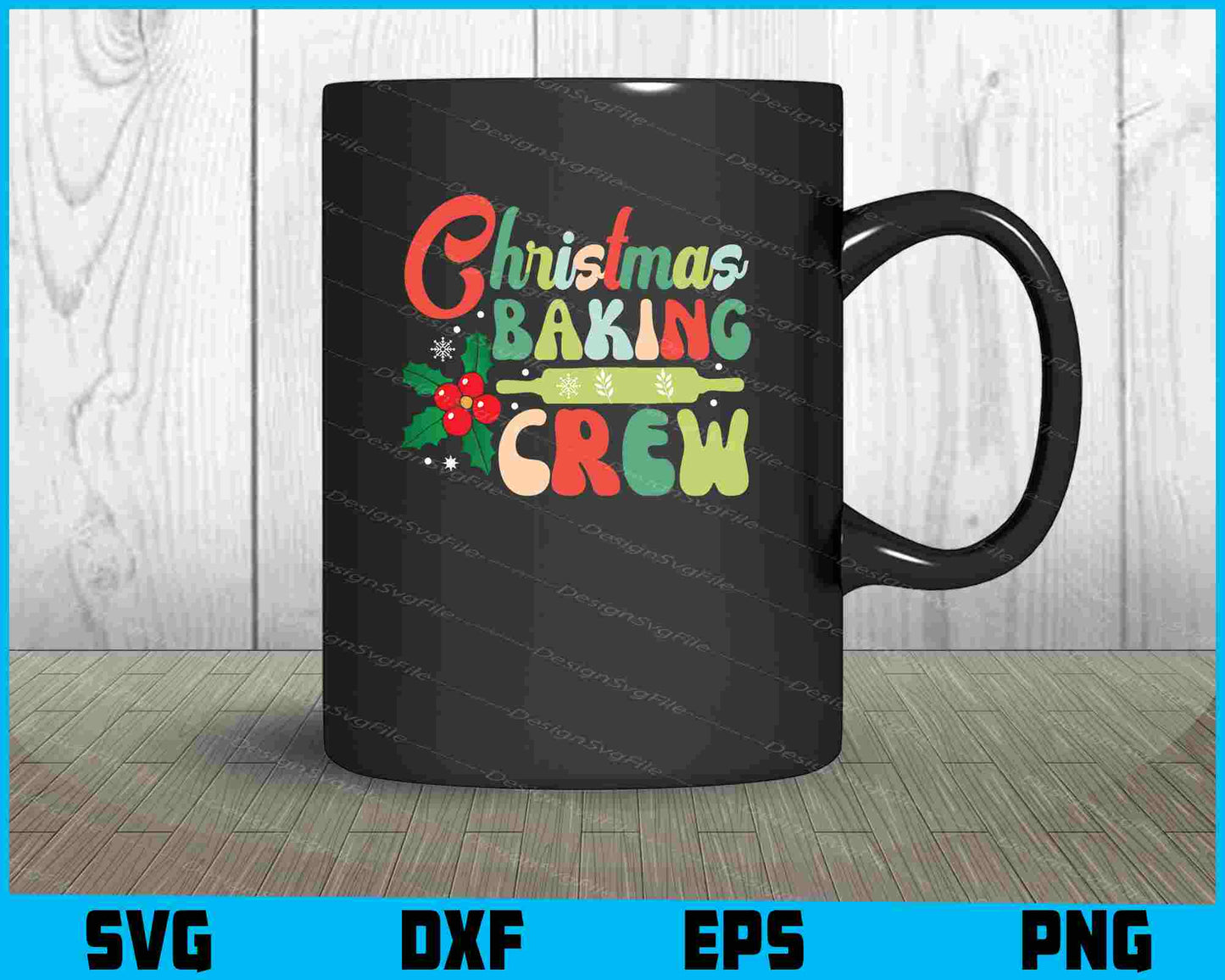 Christmas Baking Crew SVG PNG Cricut, File