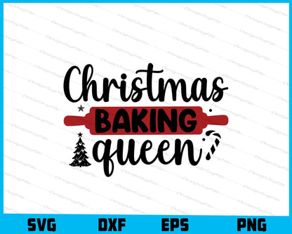 Christmas Baking Queen SVG