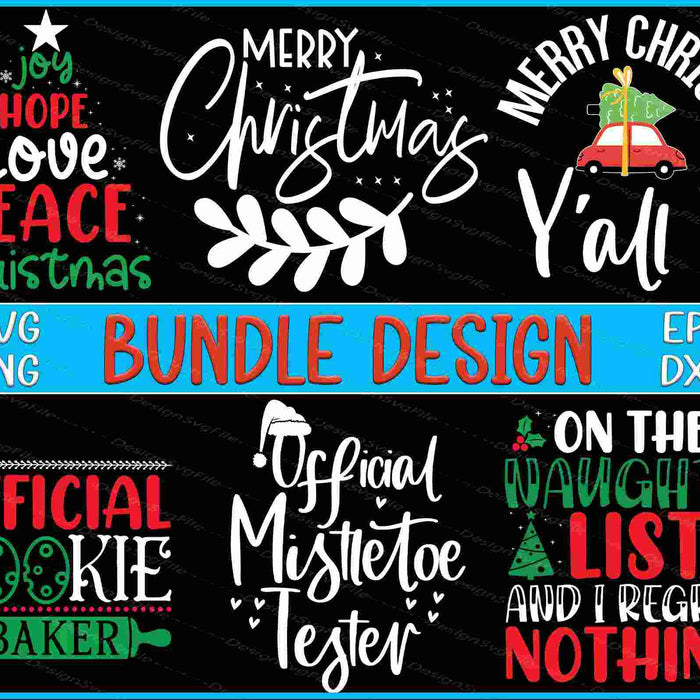 Christmas Bundle SVG Cookie Baker PNG