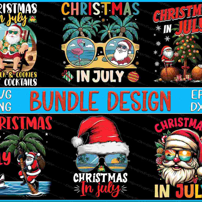 Christmas Bundle SVG Santa Vintage PNG