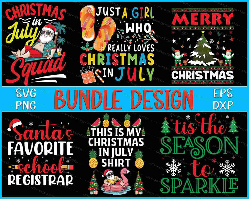 Christmas Bundle SVG School Registrar PNG
