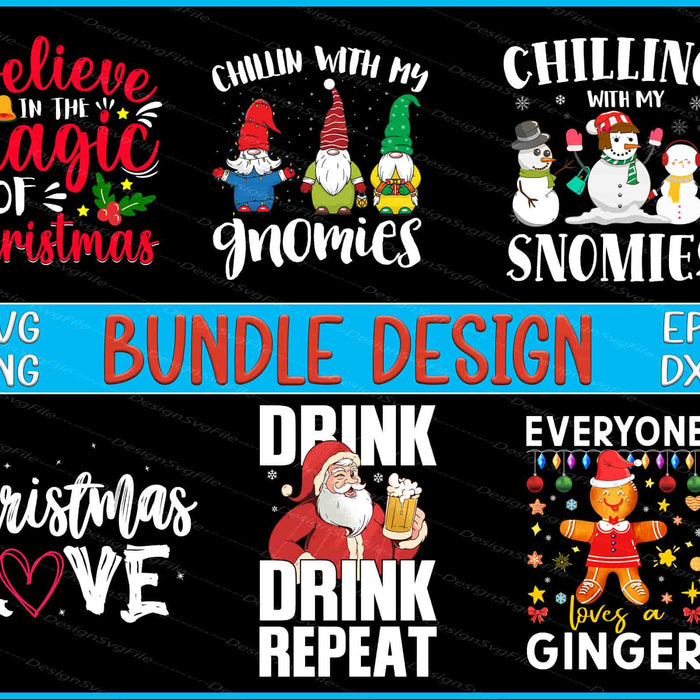 Christmas Bundle SVG, Christmas Drink PNG