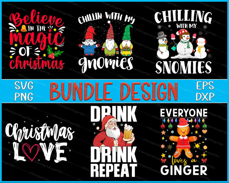 Christmas Bundle SVG, Christmas Drink PNG