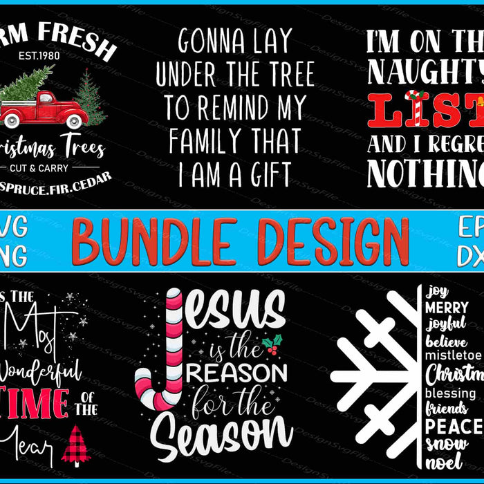 Christmas Bundle SVG, Christmas Jesus PNG