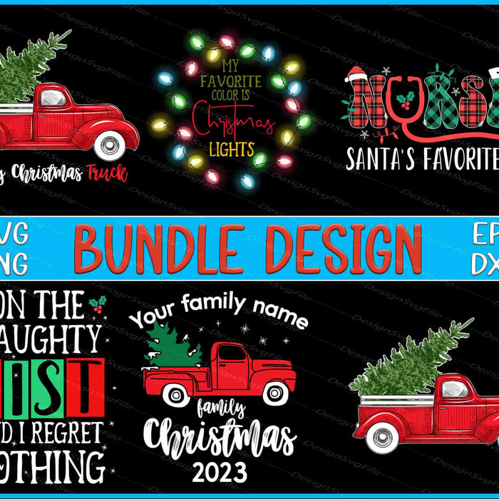 Christmas Bundle SVG, Nurse PNG