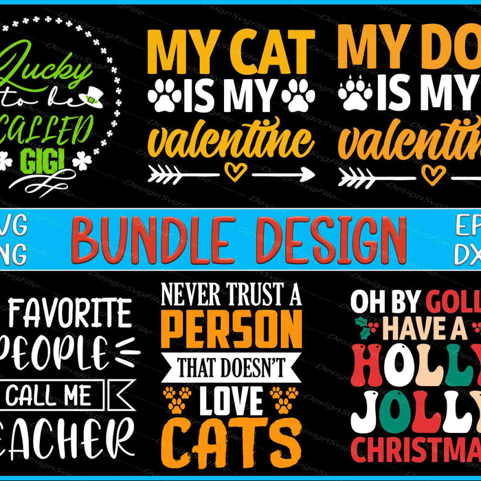 Collection of Valentine's Day and Christmas-themed quotes with colorful text on a black background.