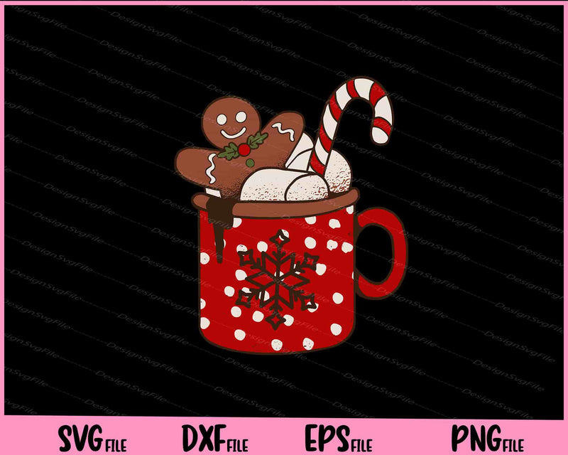 Christmas Coffee Cups svg