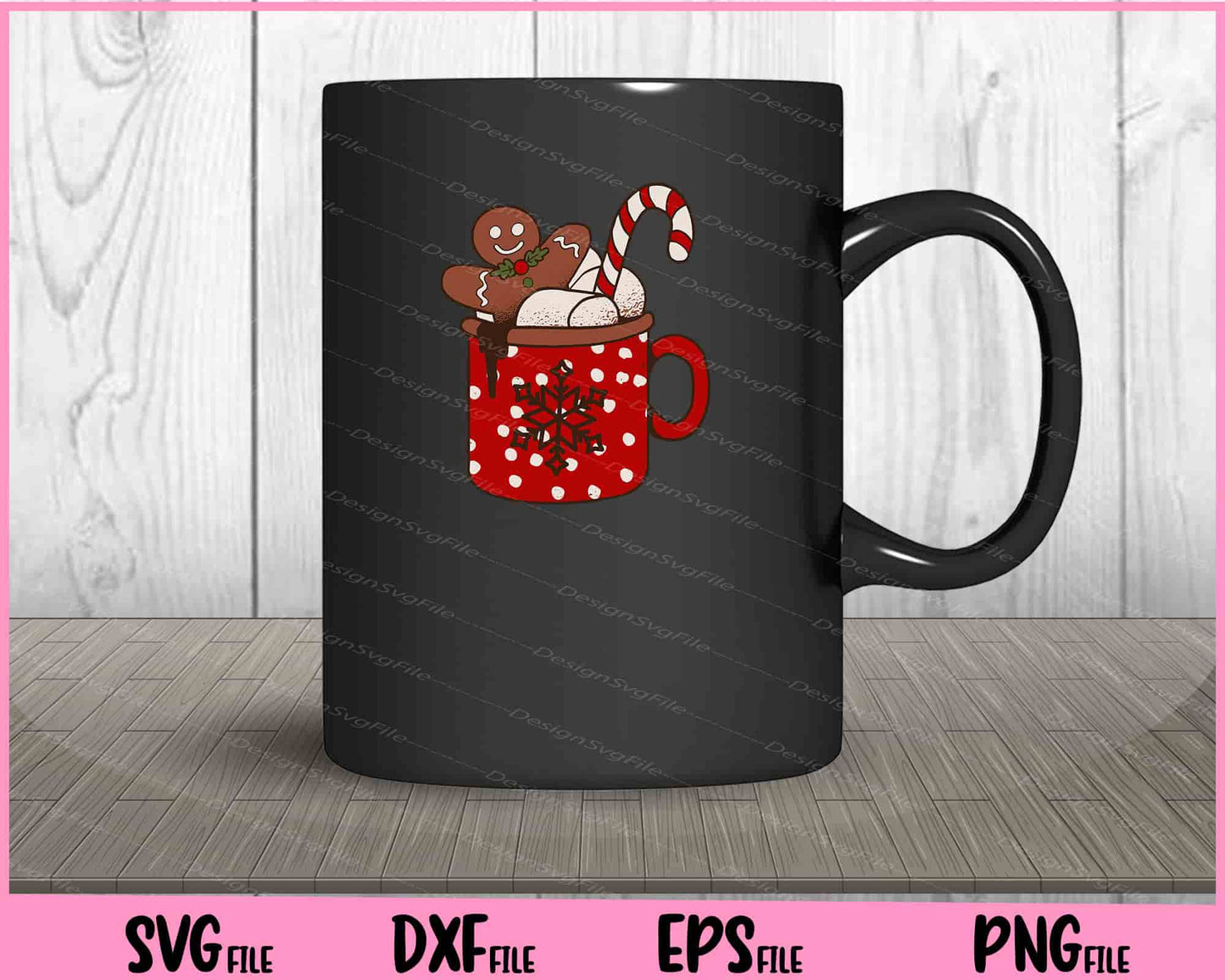 Christmas Coffee Cups Svg Cutting Printable Files  - Premium Cutting Files in SVG, PNG & EPS Formats - Premium SVG Cutting Files for Crafts