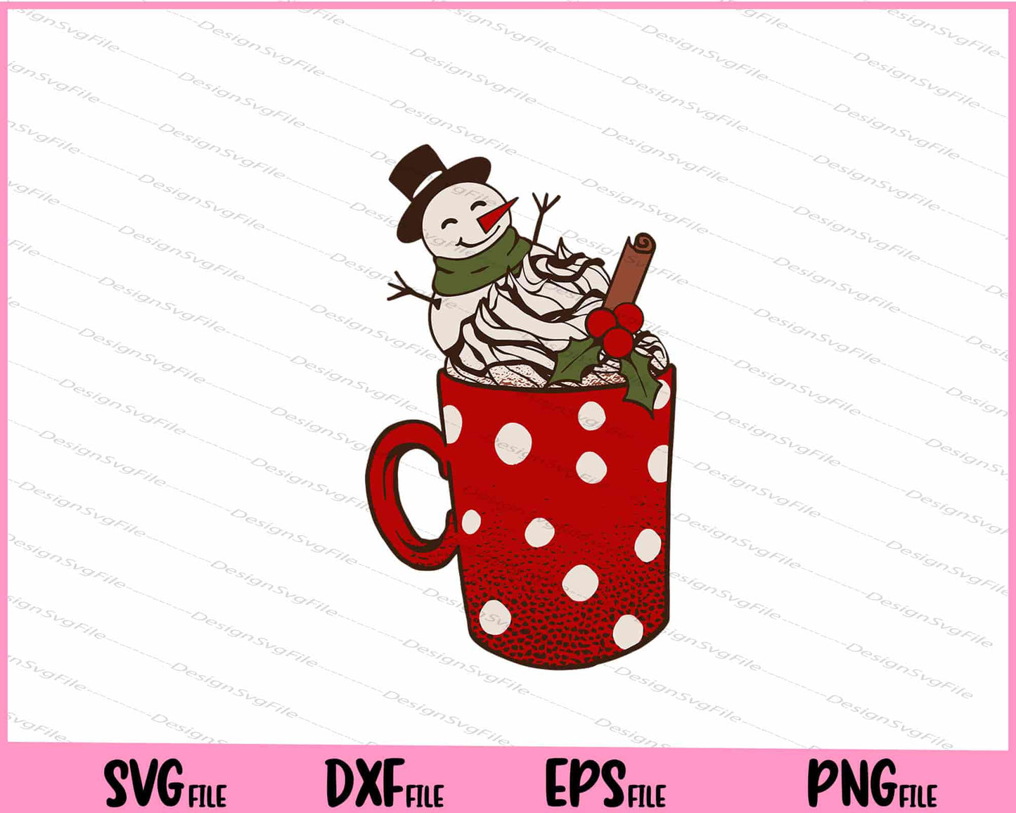 Christmas Coffee Cups Winter Holiday Svg Cutting Printable Files  - Premium Cutting Files in SVG, PNG & EPS Formats - Premium SVG Cutting Files for Crafts