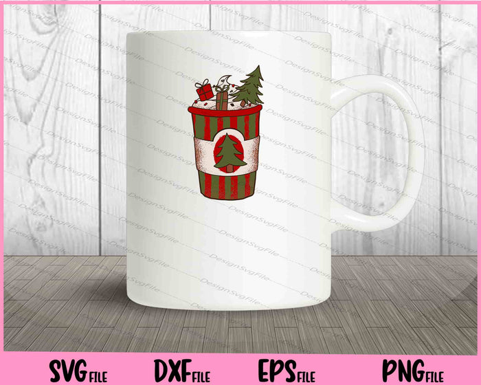 Christmas Coffee Cups Winter Holiday Svg Cutting Printable Files  - Premium Cutting Files in SVG, PNG & EPS Formats - Premium SVG Cutting Files for Crafts