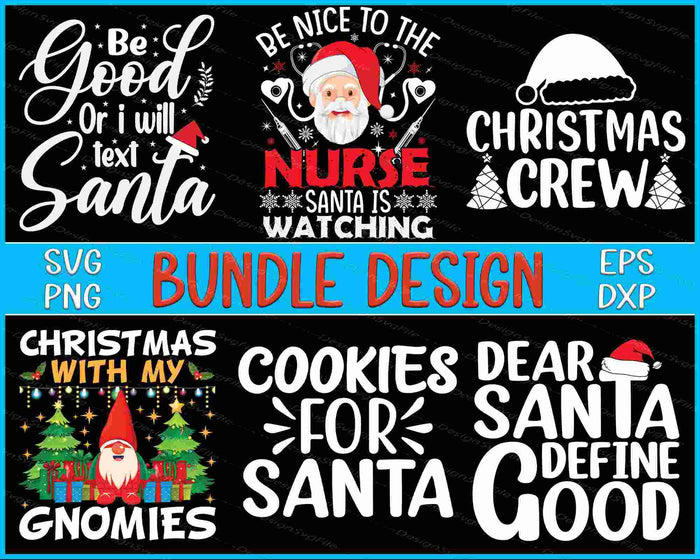 Christmas Crew Bundle SVG Cookies PNG