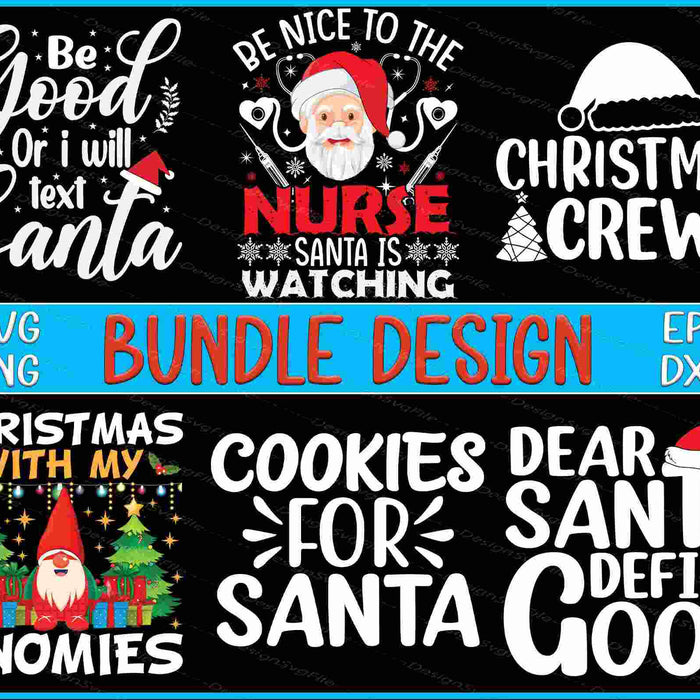 Christmas Crew Bundle SVG Cookies PNG