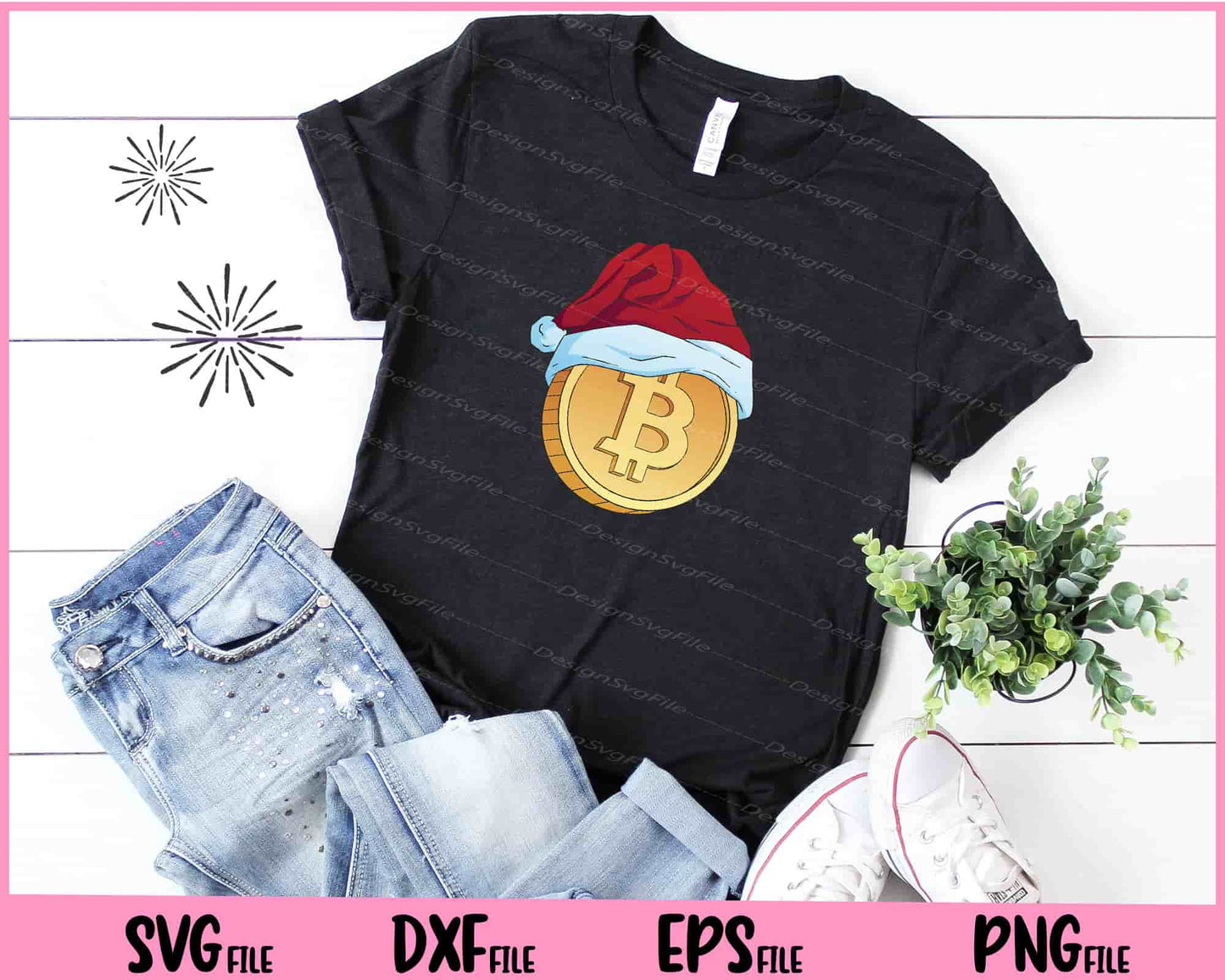 Christmas Cryptocoin Svg Cutting Printable Files  - Premium Cutting Files in SVG, PNG & EPS Formats - Premium SVG Cutting Files for Crafts