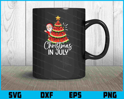 Christmas In July Watermelon Svg Dxf Png Design File  - Premium Cutting Files in SVG, PNG & EPS Formats - Premium SVG Cutting Files for Crafts