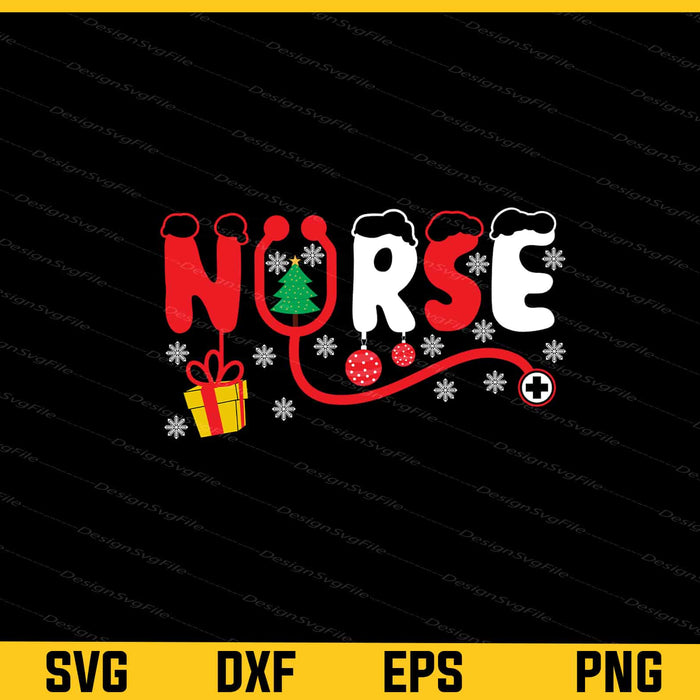 Christmas Nurse Funny Svg Cutting Printable File  - Premium Cutting Files in SVG, PNG & EPS Formats - Premium SVG Cutting Files for Crafts