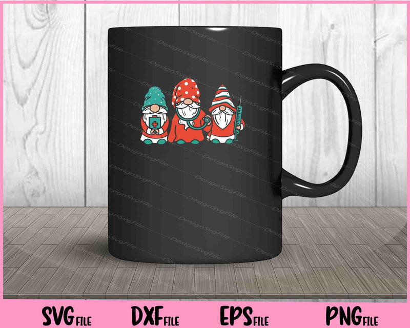 Christmas Nurse Gnomes mug
