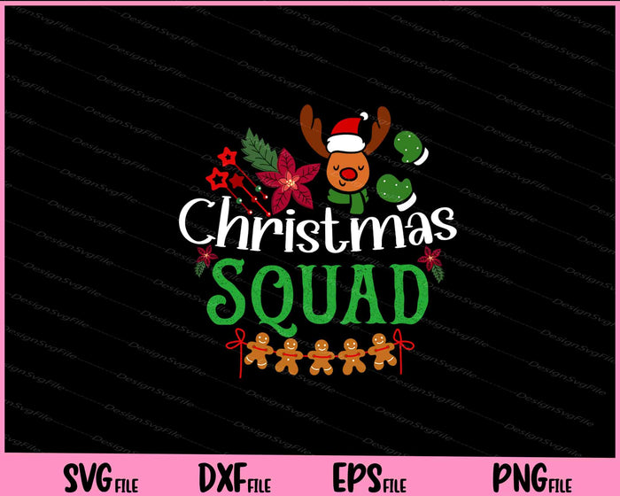 Christmas Squad Svg Cutting Printable File  - Premium Cutting Files in SVG, PNG & EPS Formats - Premium SVG Cutting Files for Crafts