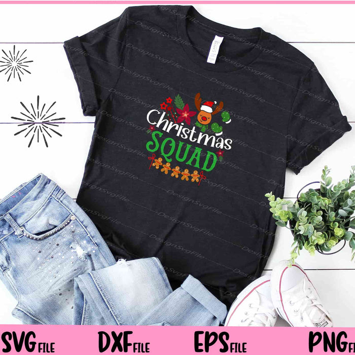Christmas Squad Svg Cutting Printable File  - Premium Cutting Files in SVG, PNG & EPS Formats - Premium SVG Cutting Files for Crafts