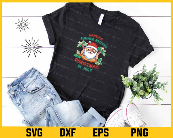 Christmas Summer Santa’s In July t shirt