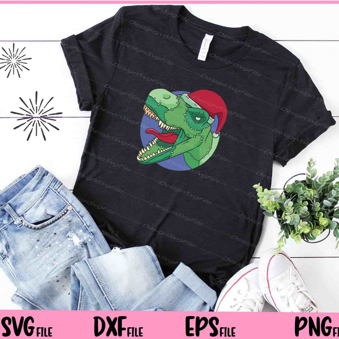 Christmas T-rex-dinosaur Svg Cutting Printable Files  - Premium Cutting Files in SVG, PNG & EPS Formats - Premium SVG Cutting Files for Crafts