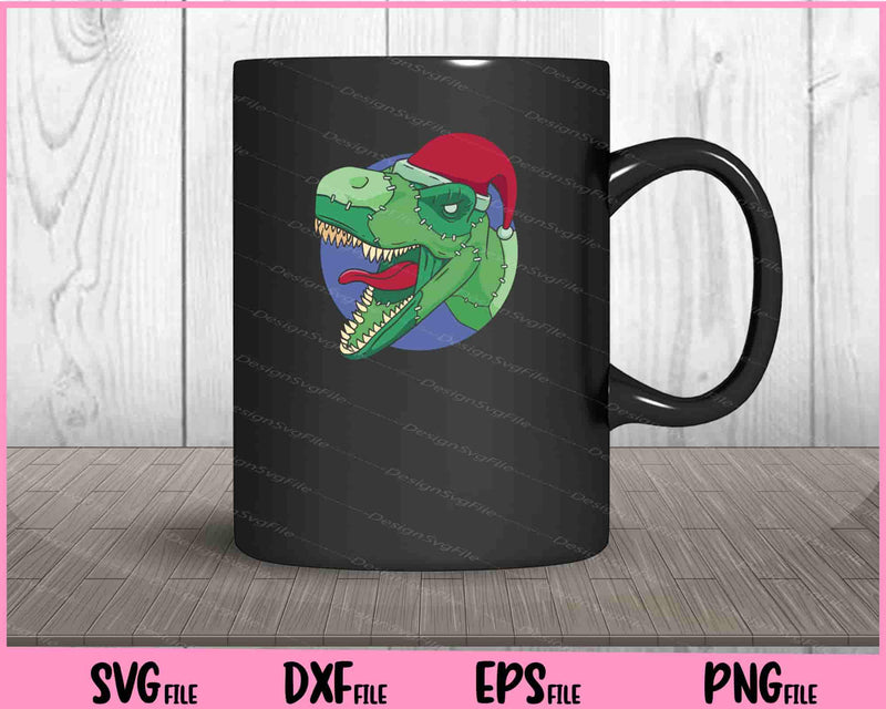 Christmas T-rex-dino mug