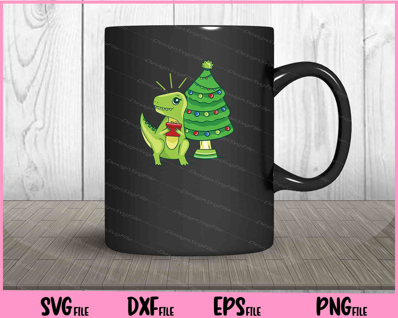 Christmas T-rex Gift Funny Svg Cutting Printable Files  - Premium Cutting Files in SVG, PNG & EPS Formats - Premium SVG Cutting Files for Crafts