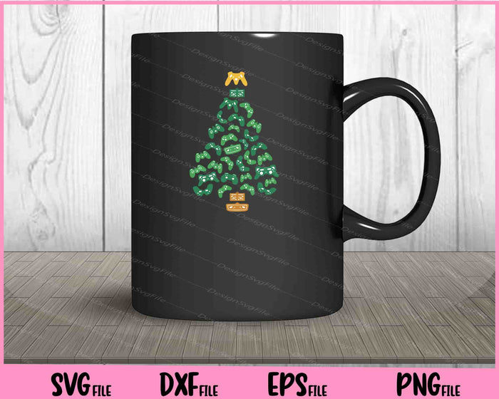 Christmas Tree Joystics Gaming Svg Cutting Printable Files  - Premium Cutting Files in SVG, PNG & EPS Formats - Premium SVG Cutting Files for Crafts