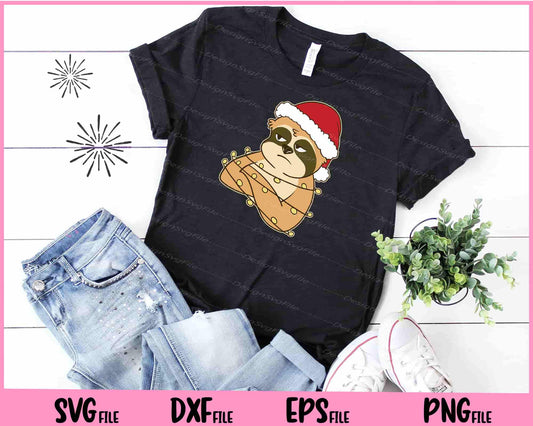 Christmas sloth animal funny Svg Cutting Printable Files  - Premium Cutting Files in SVG, PNG & EPS Formats - Premium SVG Cutting Files for Crafts