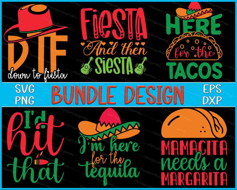Cinco De Mayo Bundle SVG Tacos PNG