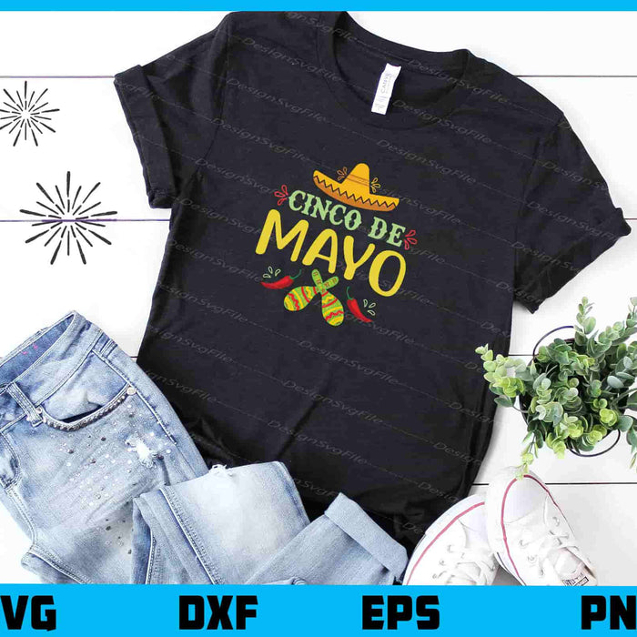 Cinco De Mayo Mexican Svg Cutting Printable File  - Premium Cutting Files in SVG, PNG & EPS Formats - Premium SVG Cutting Files for Crafts