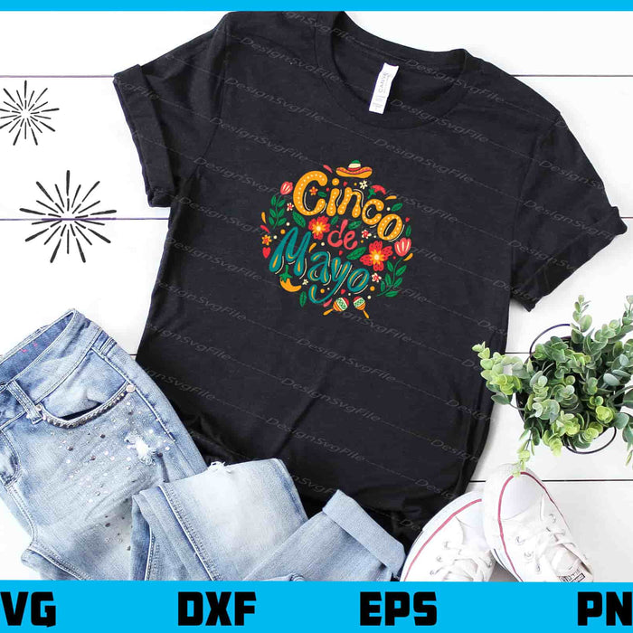 Cinco De Mayo Retro Vintage Svg Cutting Printable File  - Premium Cutting Files in SVG, PNG & EPS Formats - Premium SVG Cutting Files for Crafts