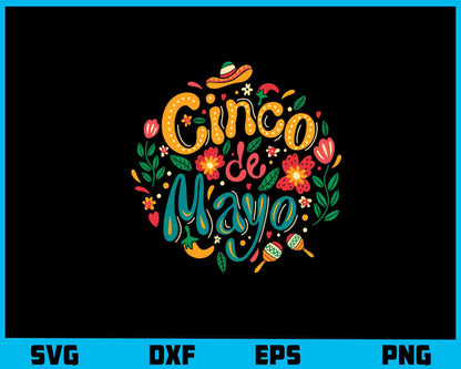 Cinco De Mayo Vintage Retro Svg Cutting Printable File  - Premium Cutting Files in SVG, PNG & EPS Formats - Premium SVG Cutting Files for Crafts