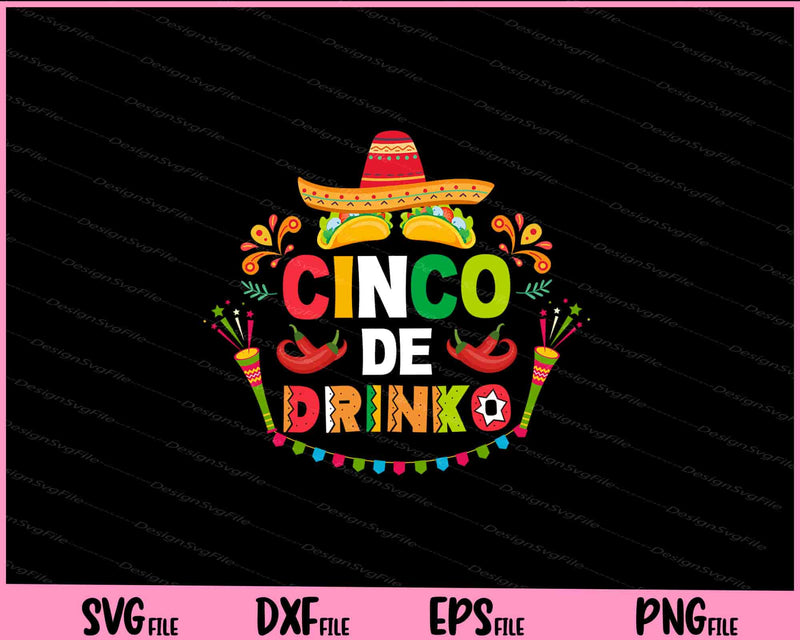 Cinco de Mayo drinko svg