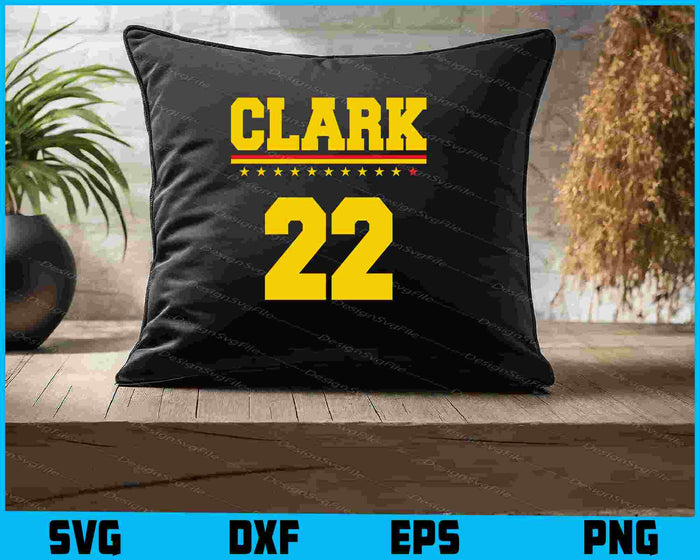 Clark IND 22 SVG, Indiana Basketball PNG