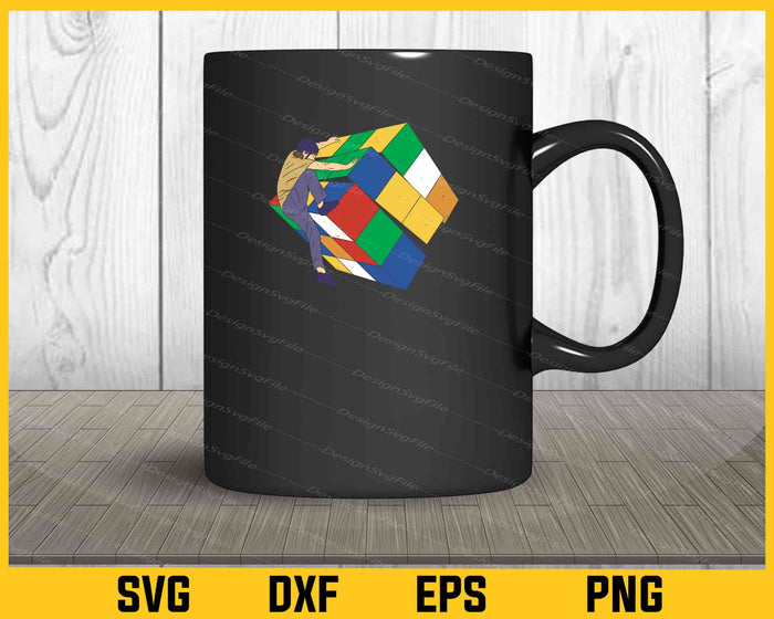 Climbing Rubik Cube Svg Cutting Printable File  - Premium Cutting Files in SVG, PNG & EPS Formats - Premium SVG Cutting Files for Crafts