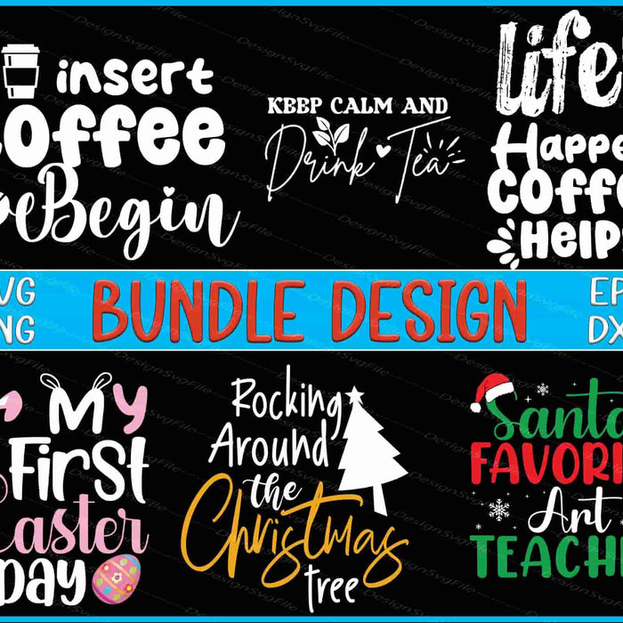 Coffee Bundle SVG Easter PNG