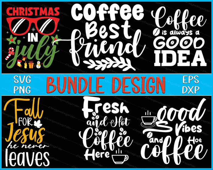Coffee Bundle SVG Jesus PNG