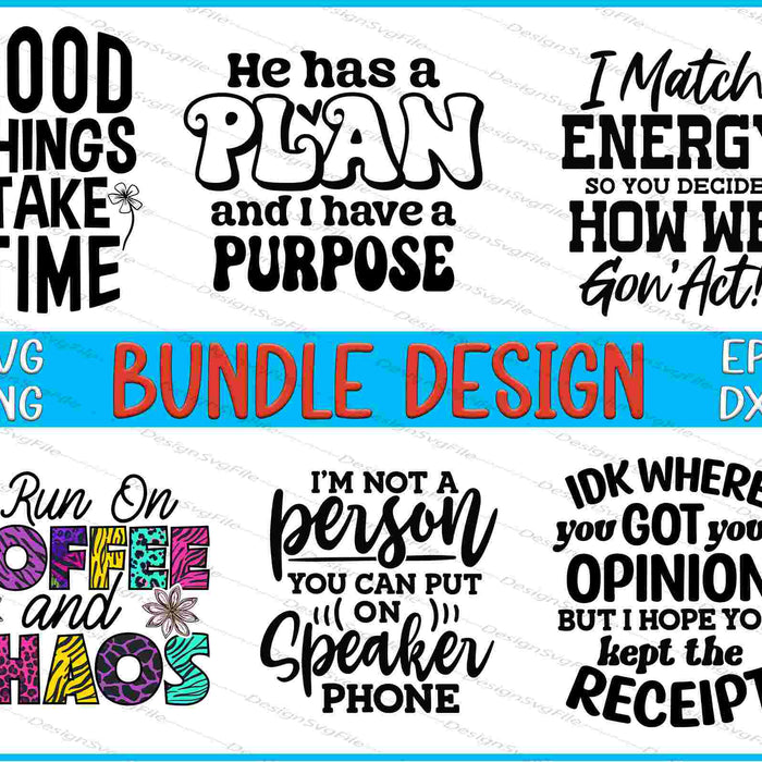 Coffee Bundle SVG, Match Energy PNG