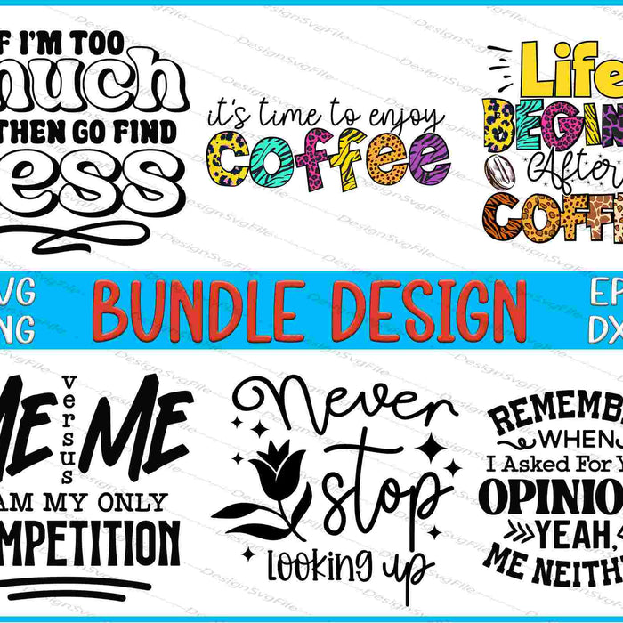 Coffee Bundle SVG, Versus PNG
