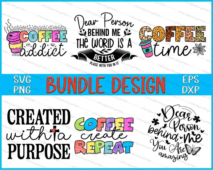 Coffee Bundle SVG, love PNG