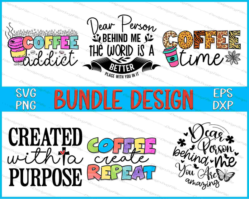 Coffee Bundle SVG, love PNG