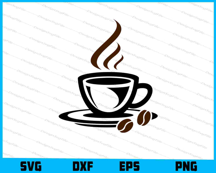 Collection of coffee-themed and hunting-themed graphics with text on a white background.