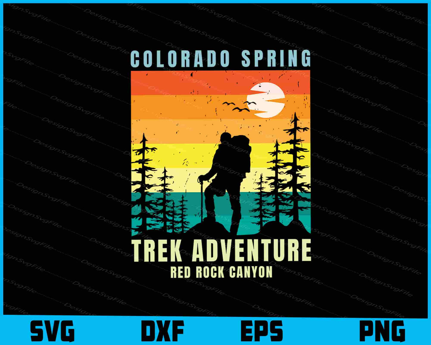 Colorado Spring Trek Aadventure Red Rock Canyon SVG