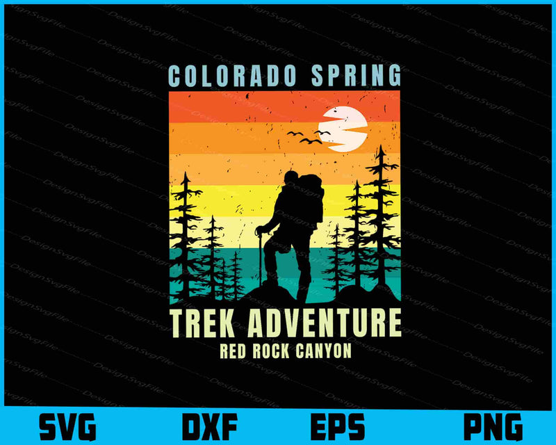 Colorado Spring Trek Aadventure Red Rock Canyon SVG